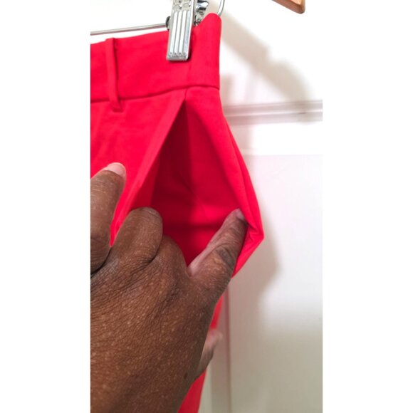 Lauren Ralph Lauren Women's Red Tailored Formal Micro Shorts Side Pockets SZ00 - Picture 6 of 8